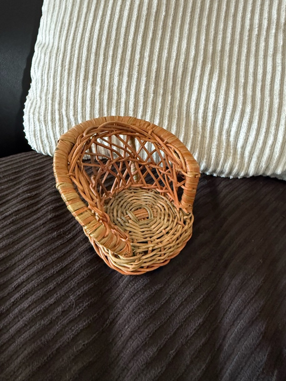 vintage wicker dollhouse chair